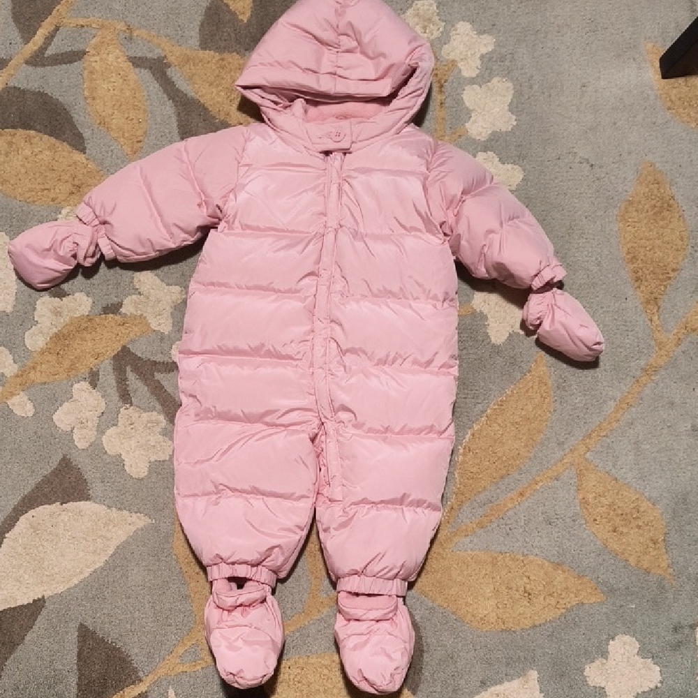 Pink Baby One Piece Snowsuit
